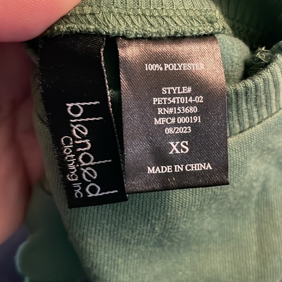 Blended Clothing Inc. Beatles Let It Be Boho Floral 60s Green Sweatshirt size XS - Picture 5 of 13